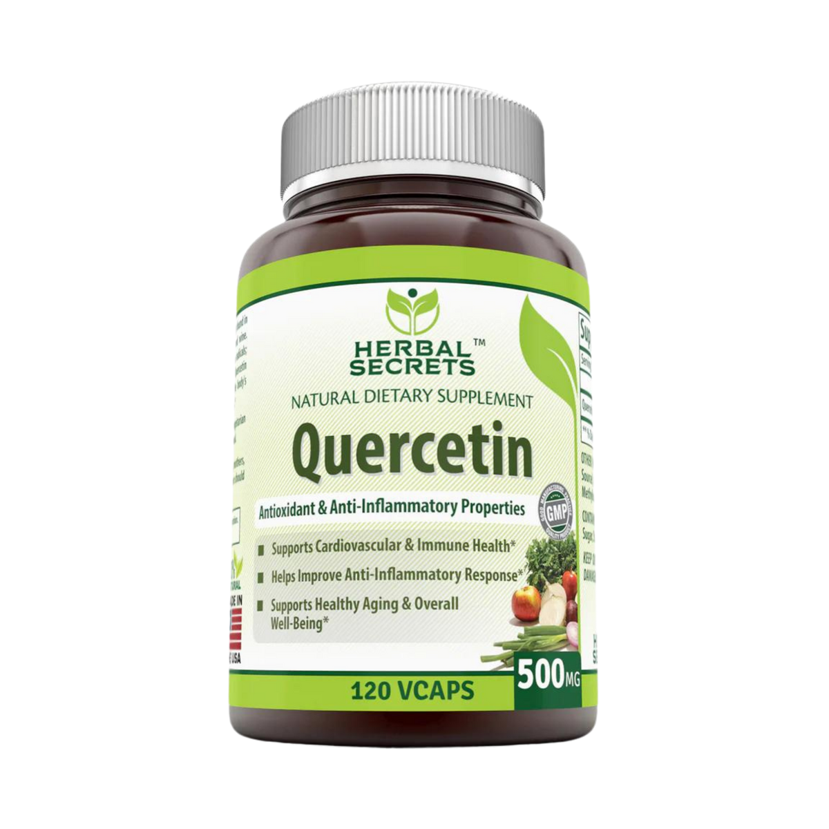 Herbal Secrets, Quercetin, 500 Mg, 120 Vegetarian Capsules