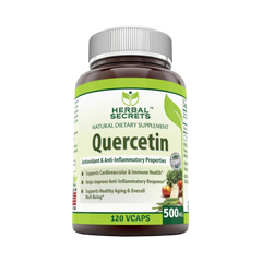 Herbal Secrets, Quercetin, 500 Mg, 120 Vegetarian Capsules