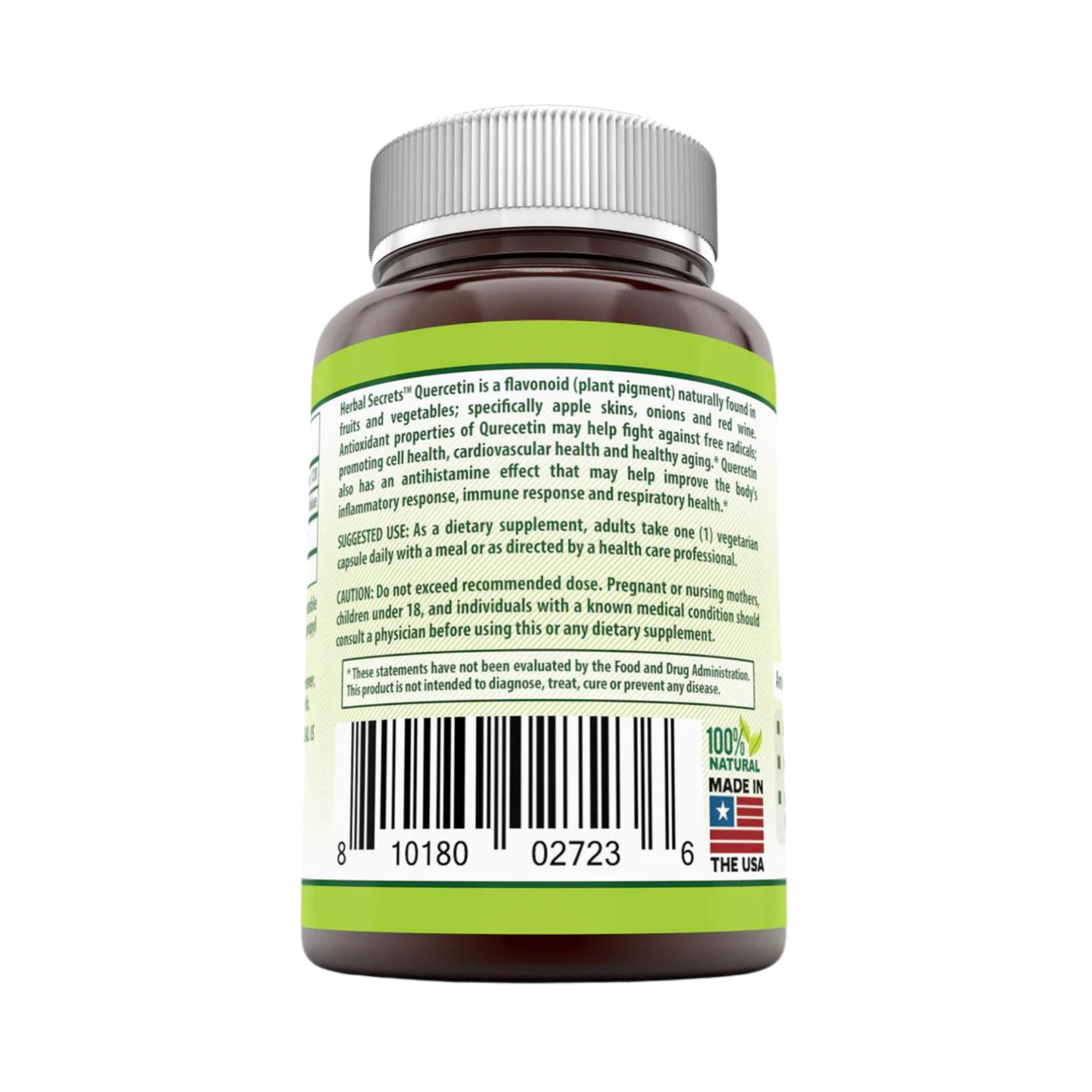 Herbal Secrets, Quercetin, 500 Mg, 120 Vegetarian Capsules