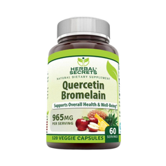 Herbal Secrets, Quercetin 800 Mg with Bromelain 165 Mg, 120 Veggie Capsules