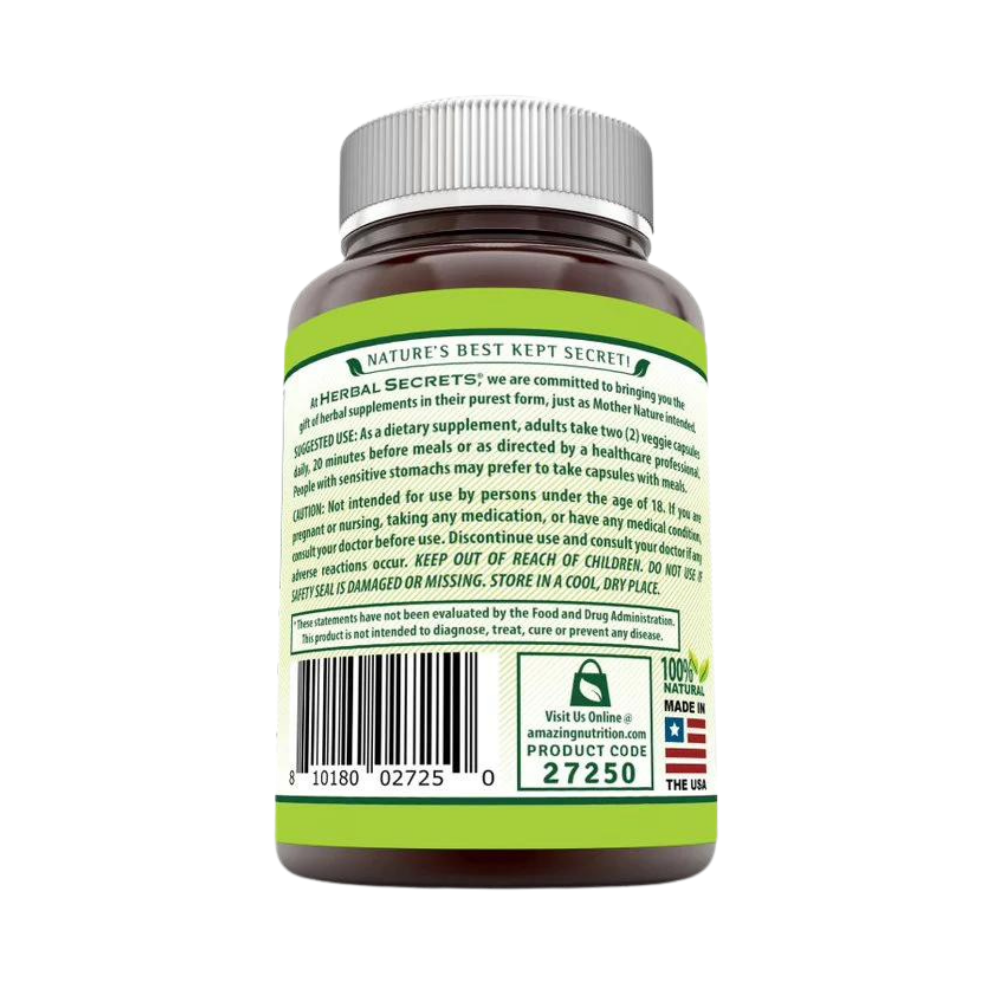 Herbal Secrets, Quercetin 800 Mg with Bromelain 165 Mg, 120 Veggie Capsules