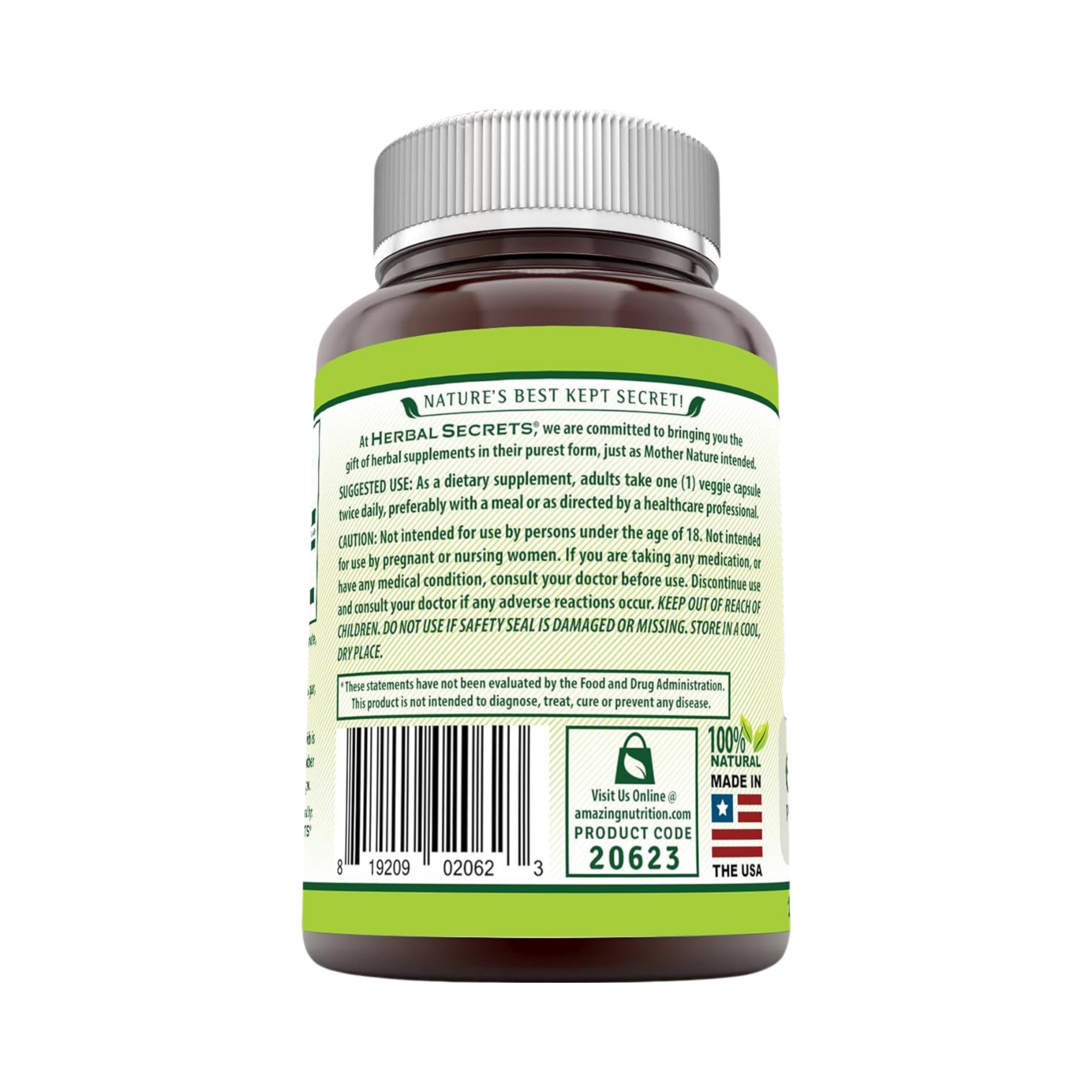 Herbal Secrets, Tribulus, 630 Mg, 120 Veggie Capsules