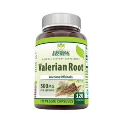 Herbal Secrets, Valerian Root, 500 Mg, 120 Capsules