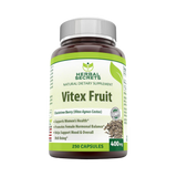 Herbal Secrets, Vitex Fruit Chaste Tree Berry Dietary Supplement, 400 Mg, 250 Capsules