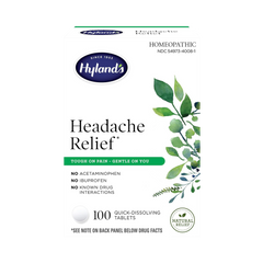 Hyland’s, Headache and Tension Relief, Natural Pain Medicine, 100 Tablets