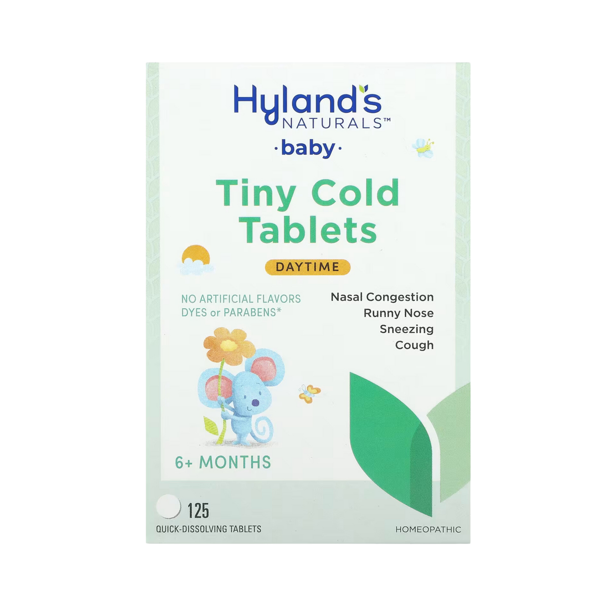 Hyland's Naturals, Baby, Tiny Cold Tablets, Daytime, 6+ Months, 125 Quick-Dissolving Tablets