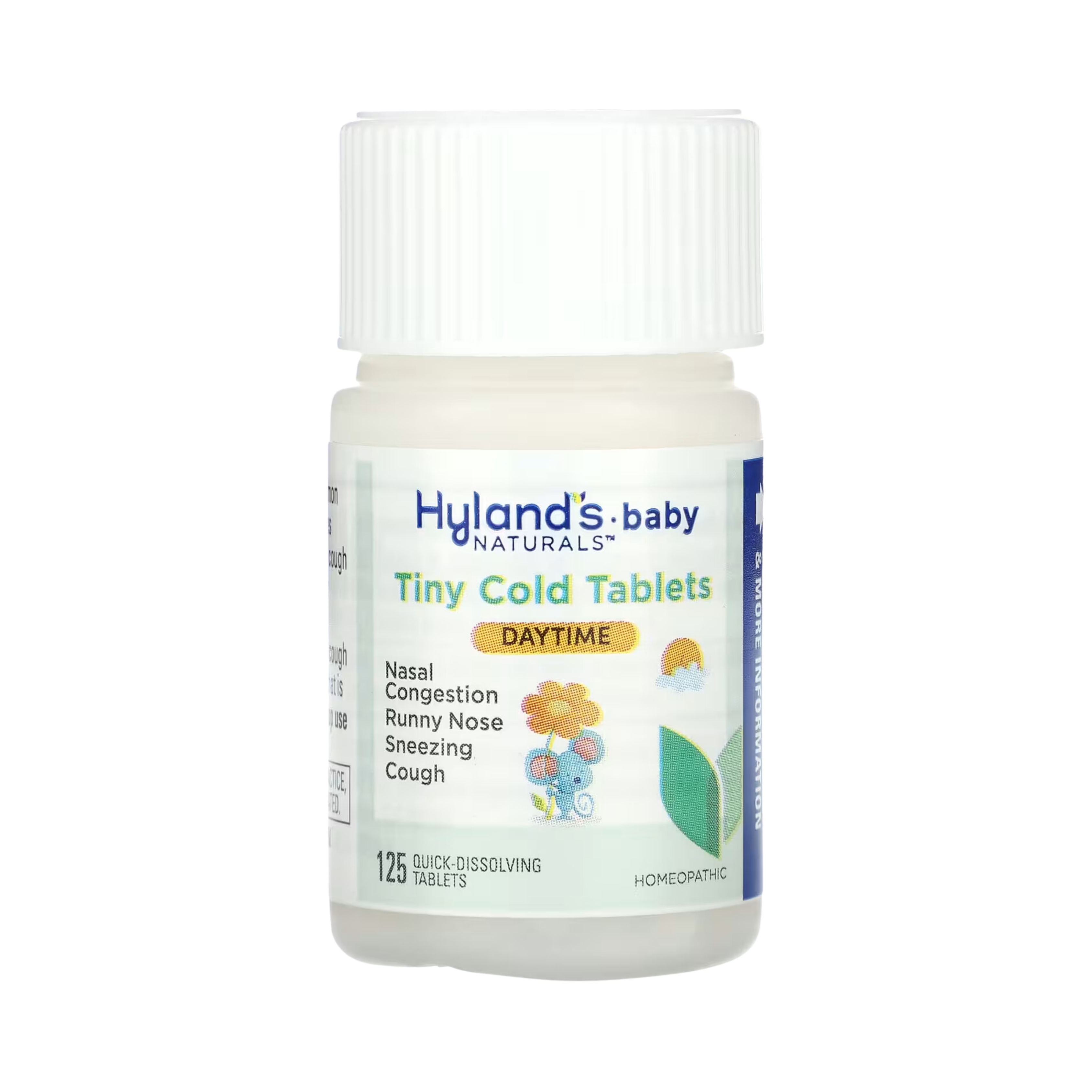 Hyland's Naturals, Baby, Tiny Cold Tablets, Daytime, 6+ Months, 125 Quick-Dissolving Tablets