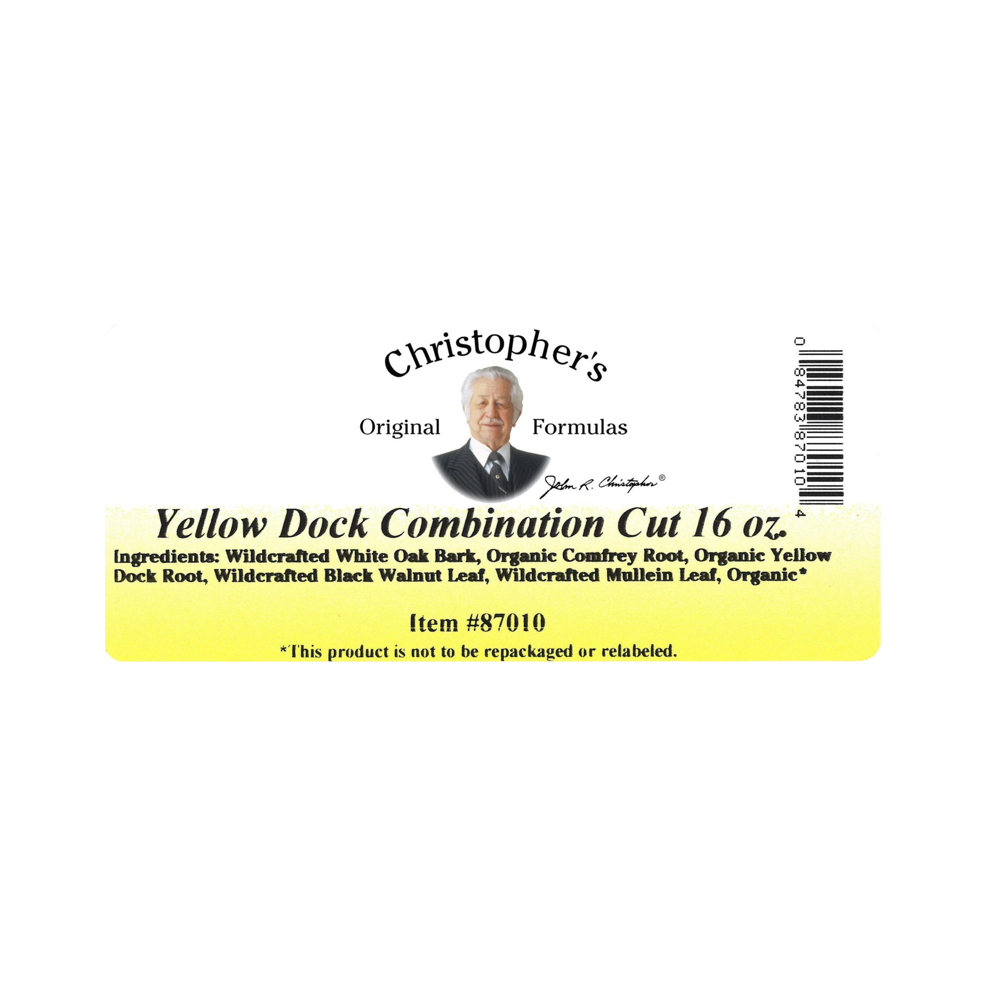 Christopher's Original Formulas, Iron Assimilation Formula (Yellow Dock Combination) Bulk 1 Lb Cut