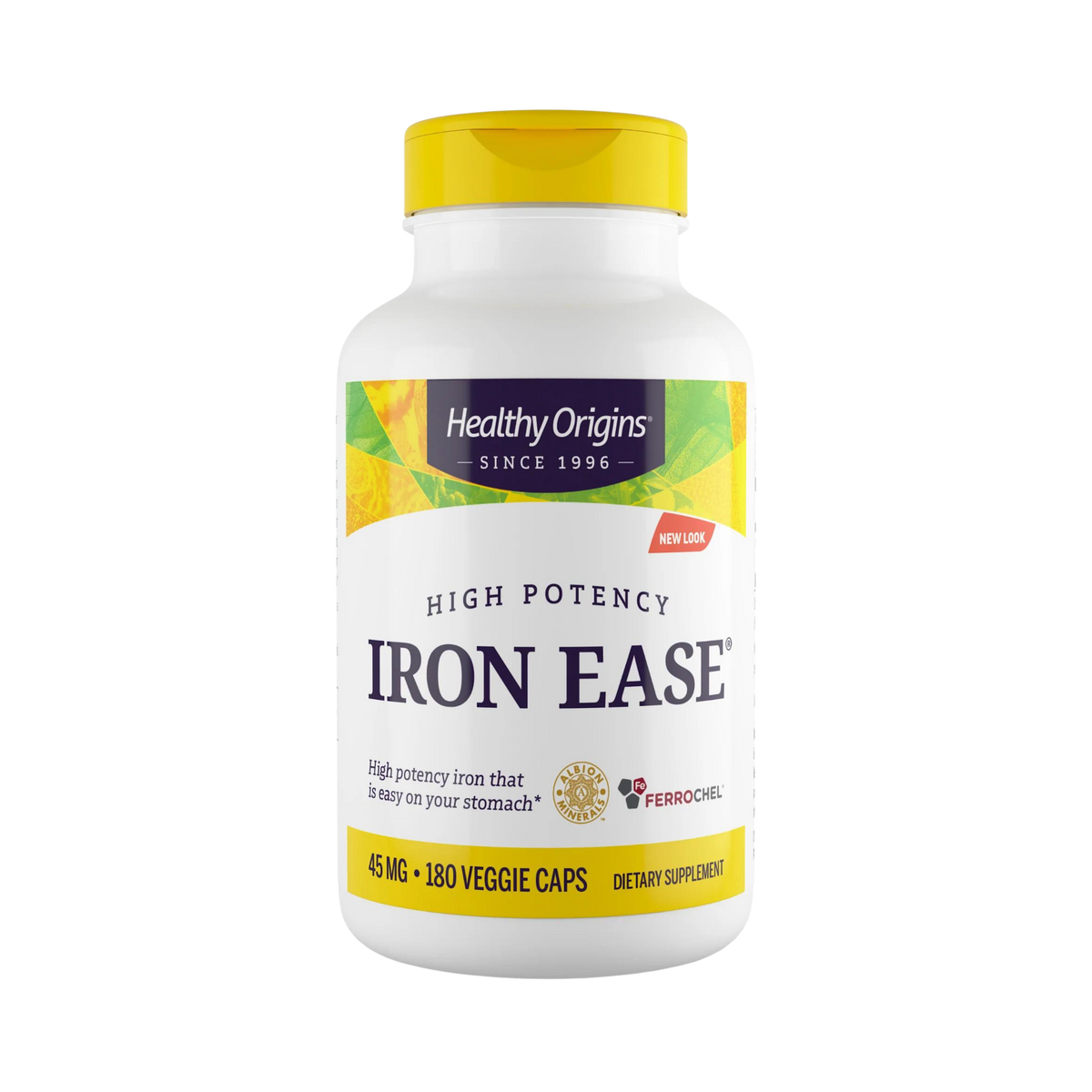 Healthy Origins, Iron Ease, Featuring Ferrochel, 180 Veggie Caps