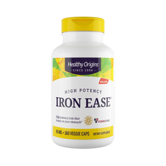 Healthy Origins, Iron Ease, Featuring Ferrochel, 180 Veggie Caps