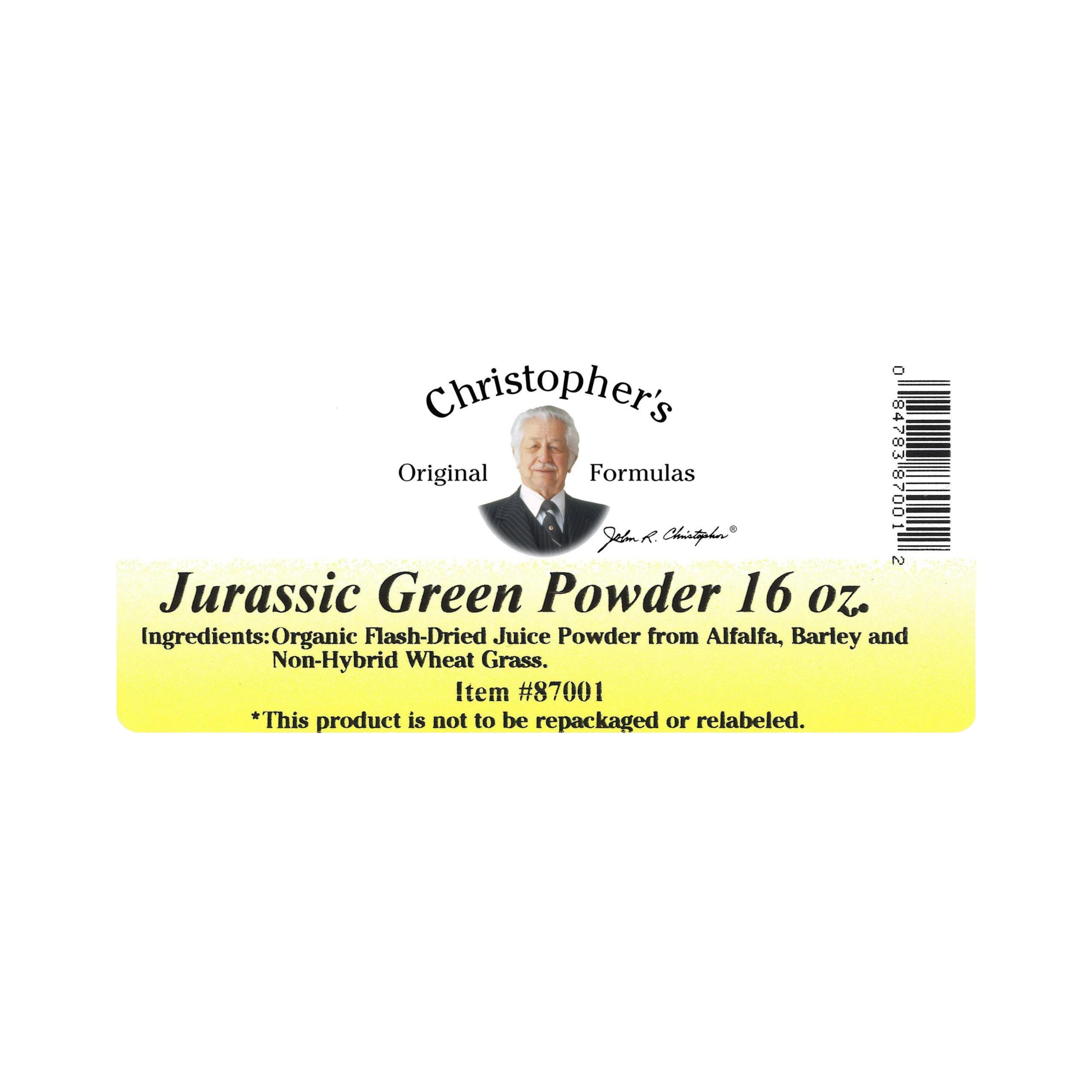 Christopher's Original Formulas, Jurassic Green, Bulk 1 Lb Powder