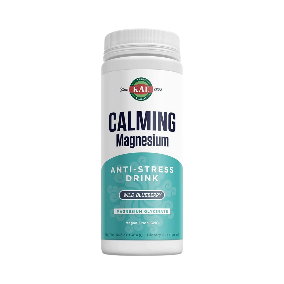 KAL, Calming Magnesium, Anti-Stress Drink, 325 Mg Mag Glycinate, 12.7 Oz