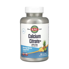 KAL, Calcium Citrate+, Mixed Fruit, 60 Chewables