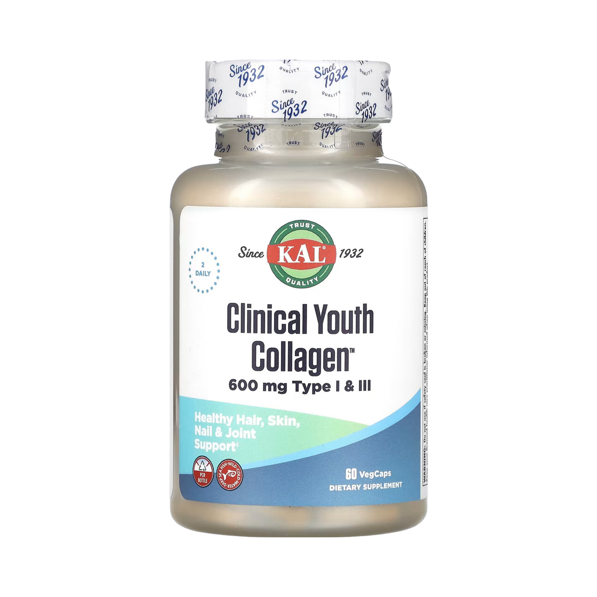 KAL, Clinical Youth Collagen, 60 VegCaps