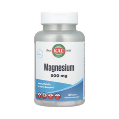 KAL, Magnesium, 500 Mg, 60 Tablets