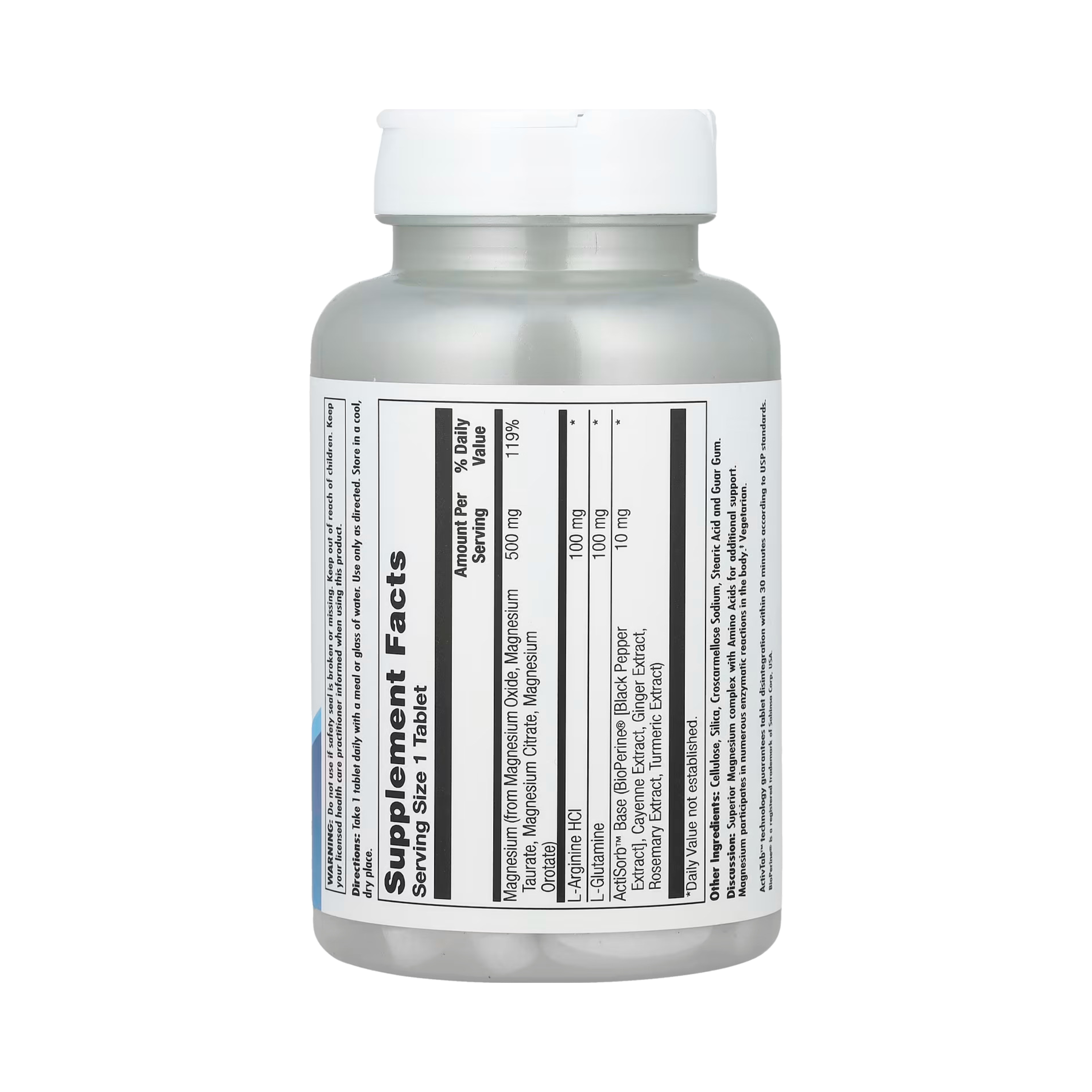 KAL, Magnesium, 500 Mg, 60 Tablets