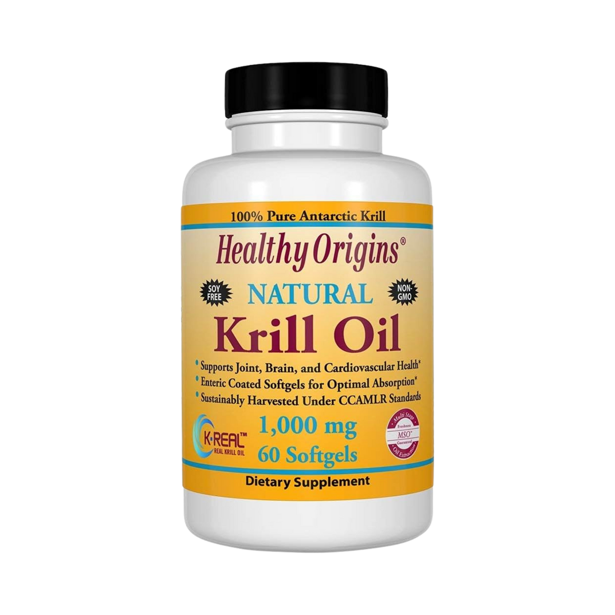 Healthy Origins, Krill Oil, K-Real, 1000 Mg, 60 Softgels