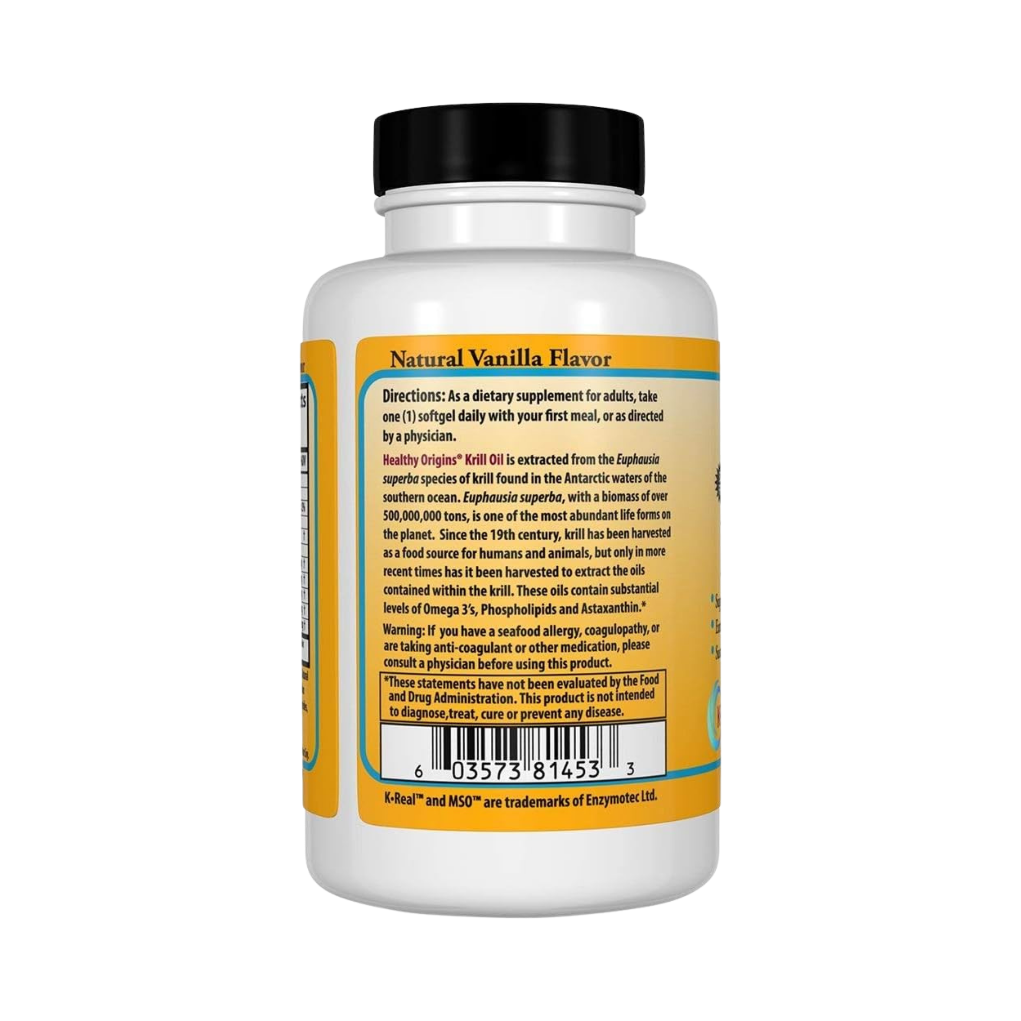 Healthy Origins, Krill Oil, K-Real, 1000 Mg, 60 Softgels