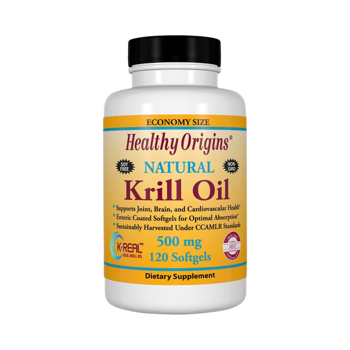 Healthy Origins, Krill Oil, K-Real, 500 Mg, 120 Softgels