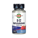 KAL, B-12 Methylcobalamin, Raspberry, 1,000 Mcg, 90 Micro Tablets