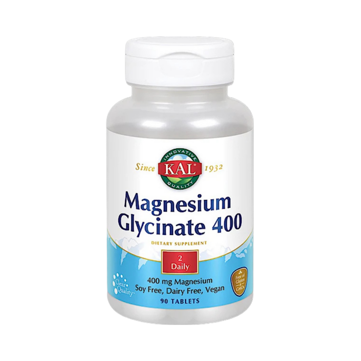 Kal, Magnesium Glycinate 400 Mg, 90 Tablets