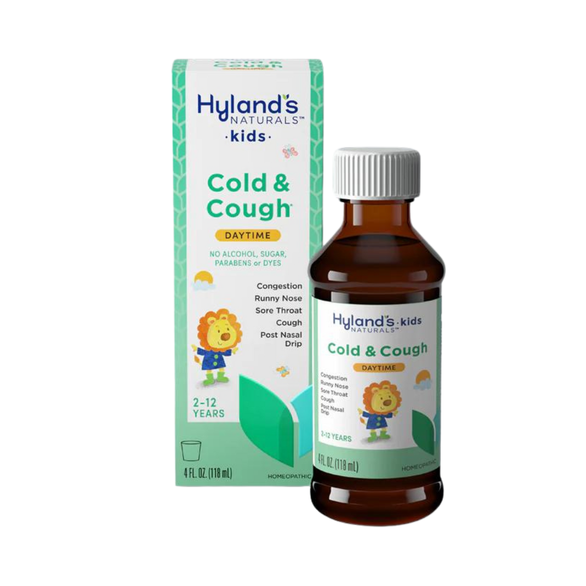 Hyland's Naturals, Kids, Cold & Cough, Daytime, Ages 2-12, Unflavored, 4 Fl Oz