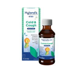 Hyland's Naturals, Kids, Cold & Cough, Nighttime, Ages 2-12, Unflavored, 4 Fl Oz