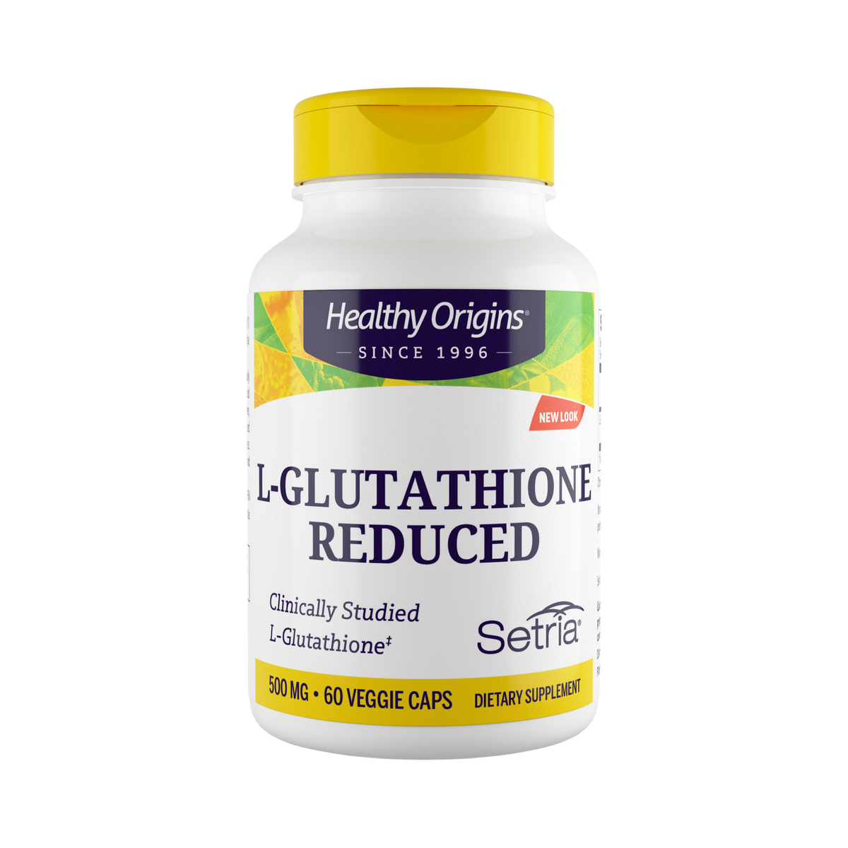 Healthy Origins, L-Glutathione, Setria, Reduced, 500 Mg, 60 Veggie Caps