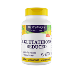 Healthy Origins, L-Glutathione, Setria, Reduced, 500 Mg, 60 Veggie Caps