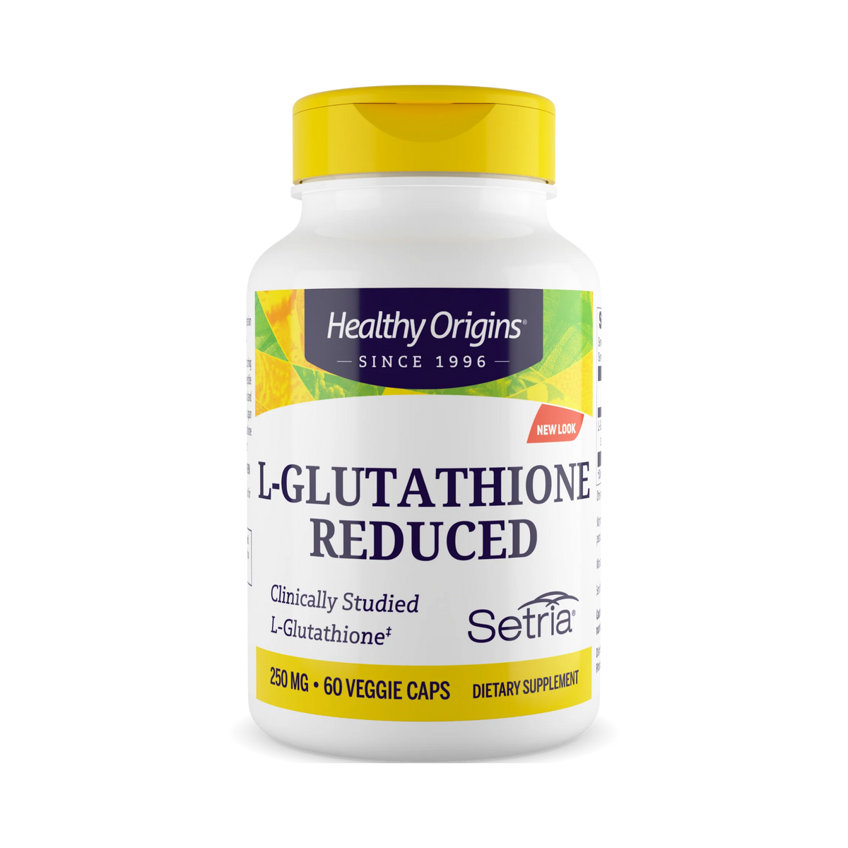 Healthy Origins, L-Glutathione, Setria, Reduced, 250 Mg, 60 Capsules