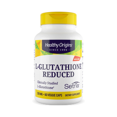 Healthy Origins, L-Glutathione, Setria, Reduced, 250 Mg, 60 Capsules