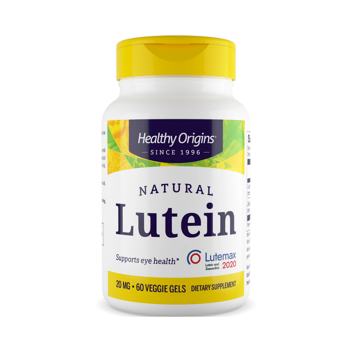 Healthy Origins, Lutein, Lutemax, 20 Mg, 60 Veggie Gel