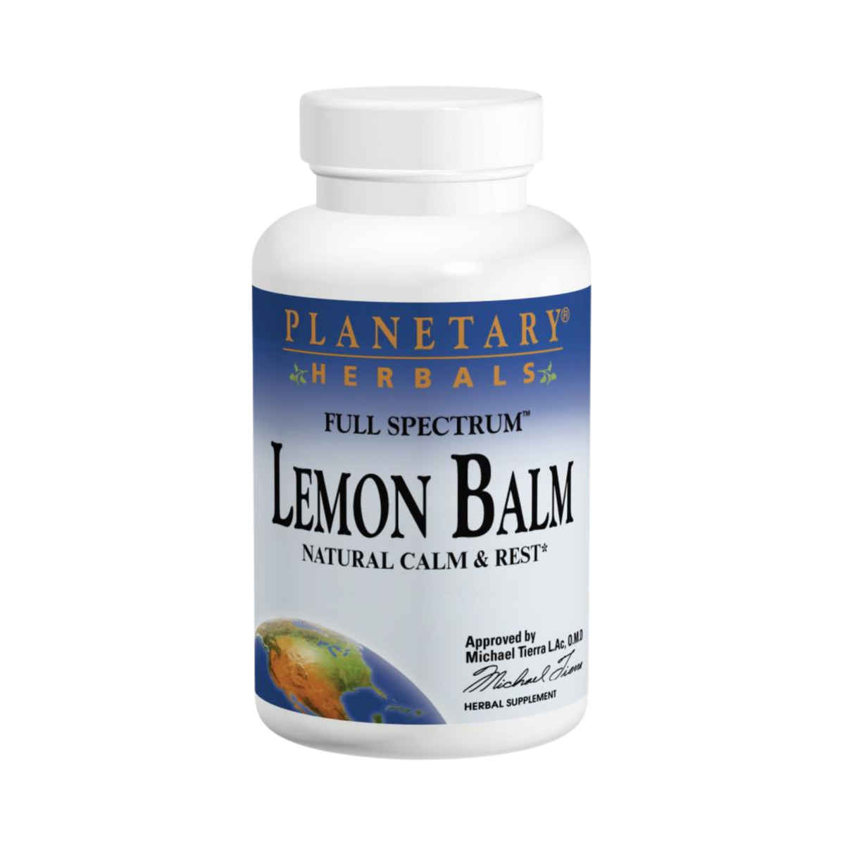 Planetary Herbals, Lemon Balm, Full Spectrum, 60 Tablets