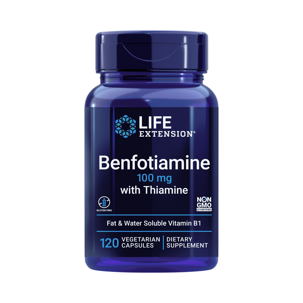 Life Extension, Benfotiamine with Thiamine 100 mg