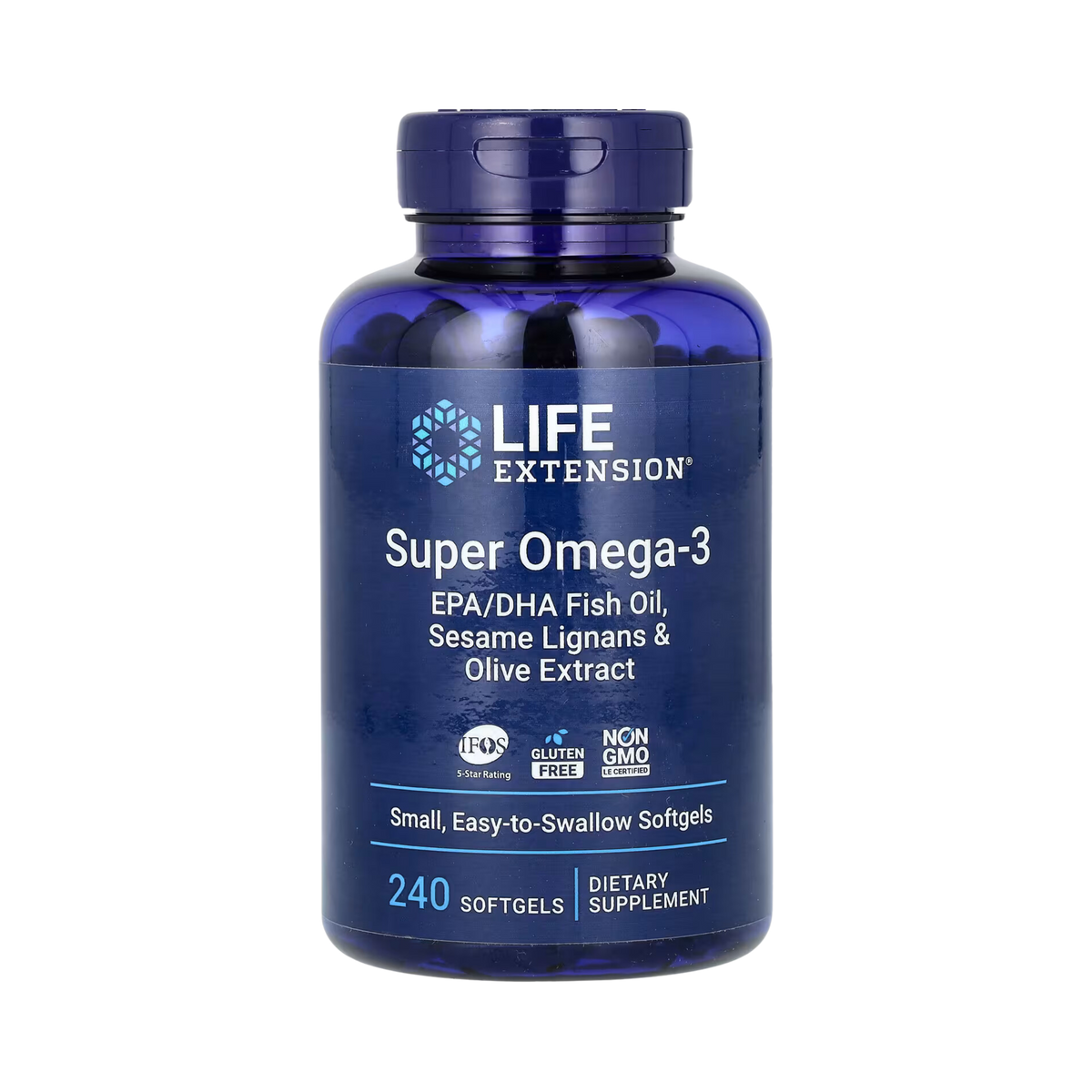 Life Extension - Super Omega-3 EPA/DHA Fish Oil, Sesame Lignans & Olive Extract, 240 Softgels