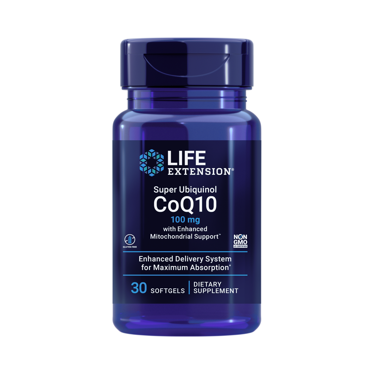 Life Extension, Super Ubiquinol CoQ10 with Enhanced Mitochondrial Support™ - 100 mg 30 Softgels