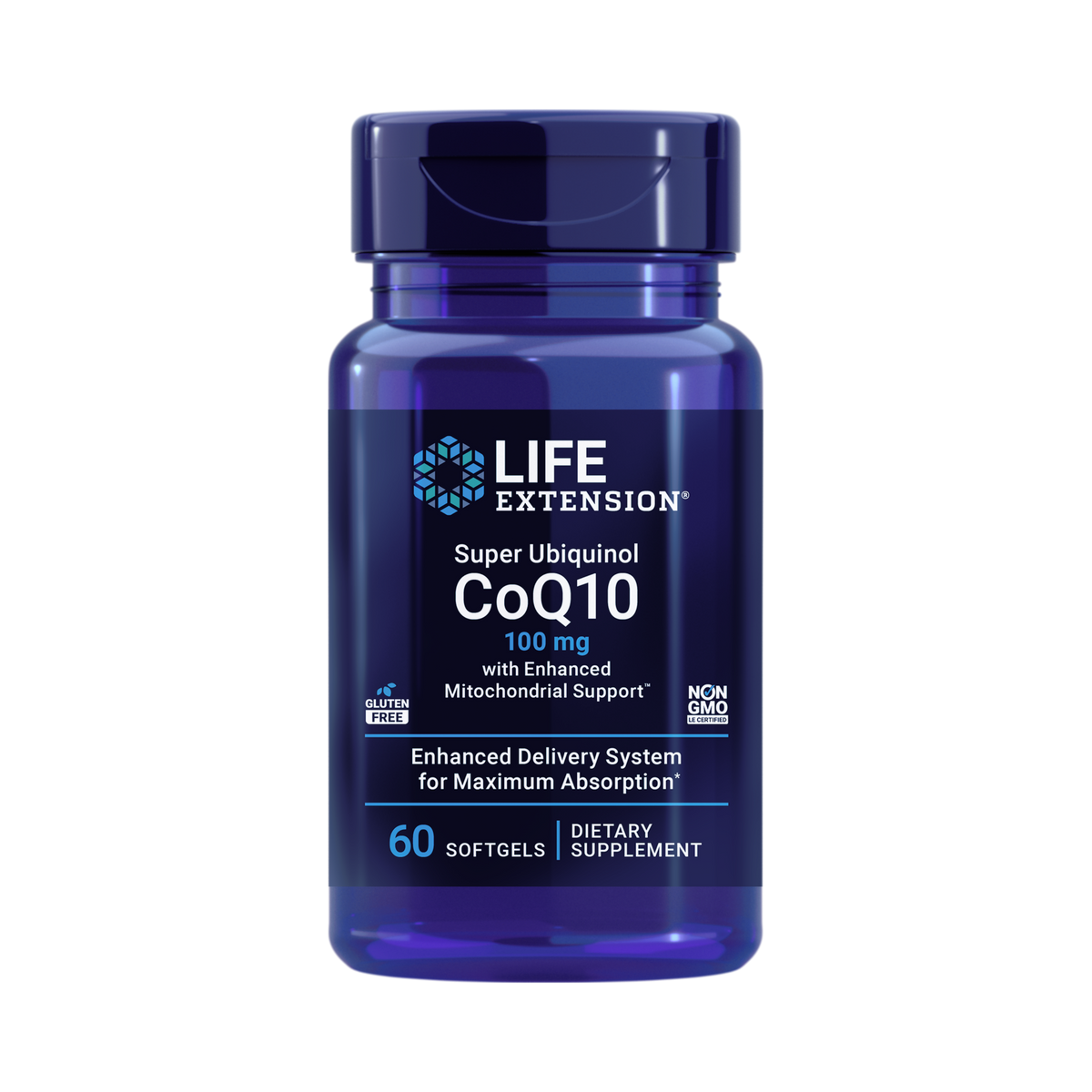 Life Extension, Super Ubiquinol CoQ10 with Enhanced Mitochondrial Support™ - 100 mg 60 Softgels