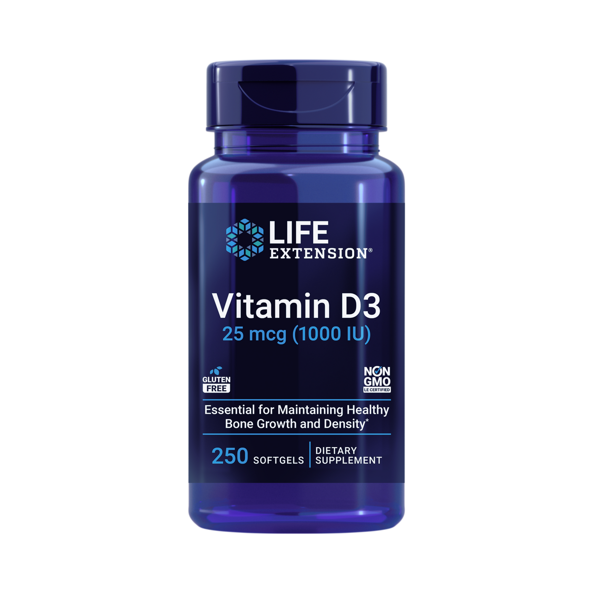 Life Extension, Vitamin D3 25 mcg (1000 IU) 250 Softgels