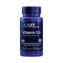 Life Extension, Vitamin D3 25 mcg (1000 IU) 250 Softgels