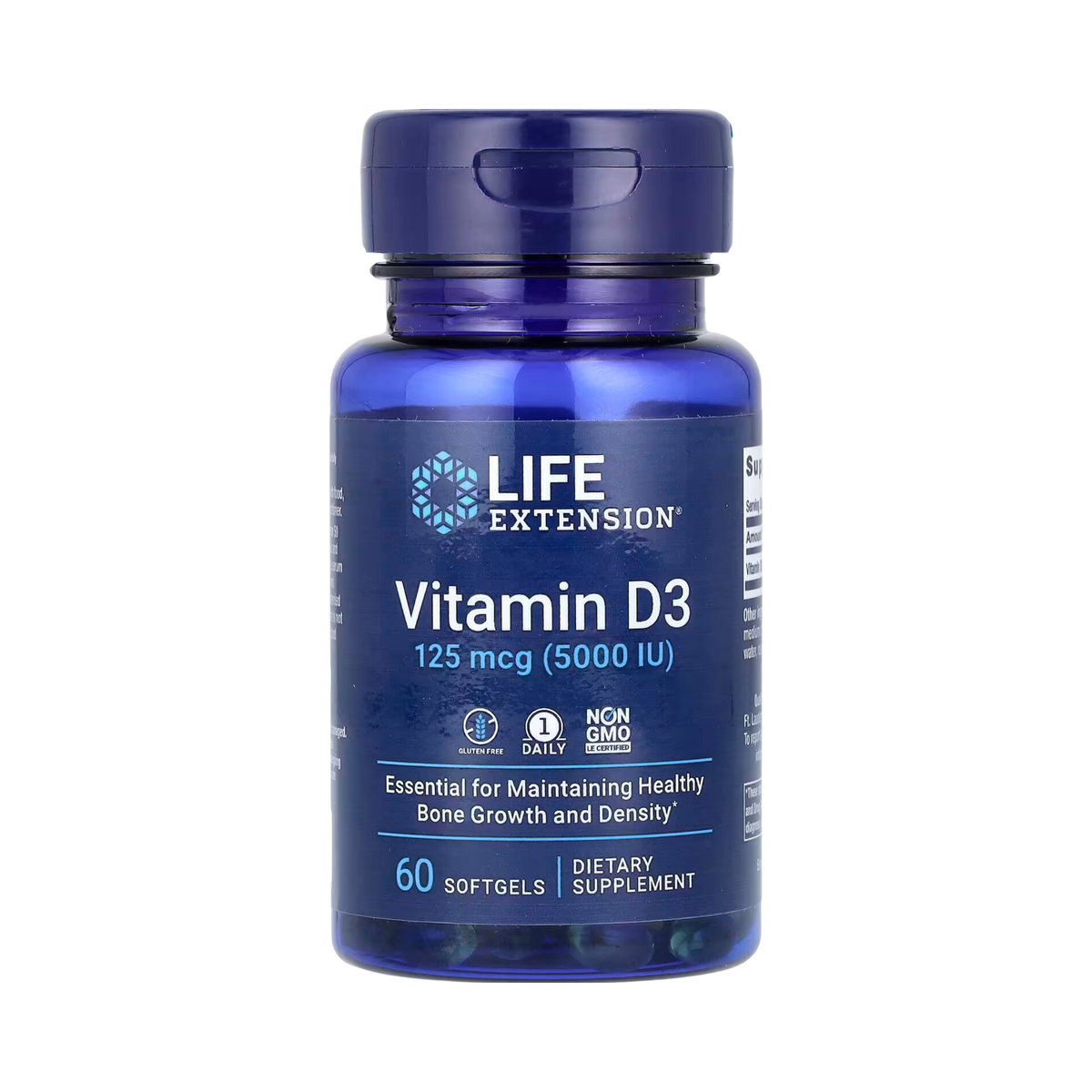 Life Extension - Vitamin D3, 125 mcg, 60 Softgels