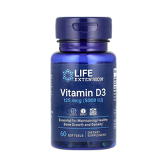 Life Extension - Vitamin D3, 125 mcg, 60 Softgels