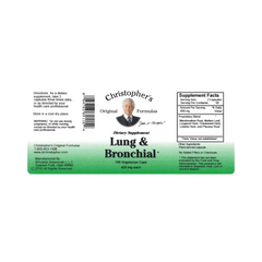 Christopher's Original Formulas, Lung & Bronchial Formula, 100 Capsules