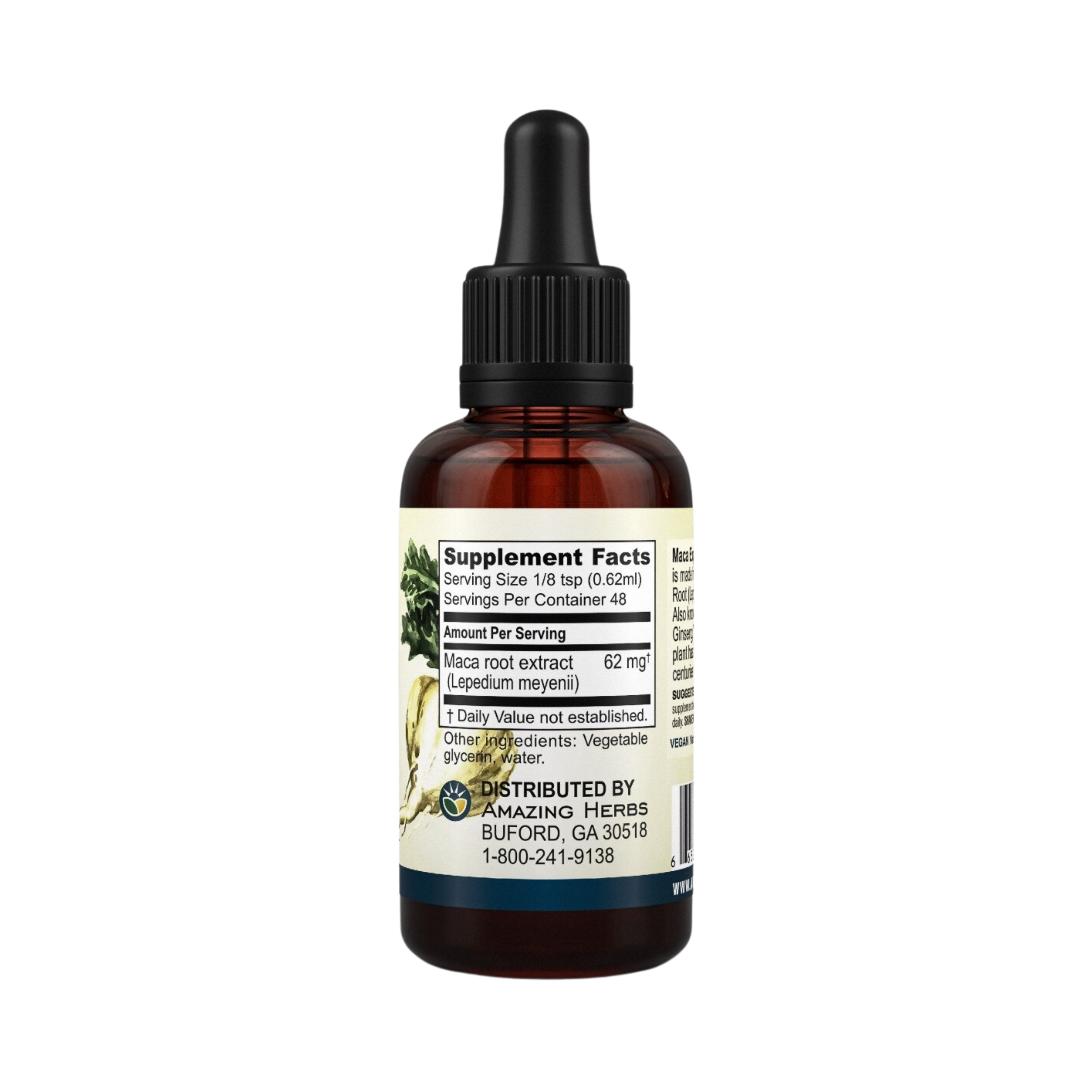 Amazing Herbs, Maca Express Liquid Extract, 100 Mg, 1 Fl Oz