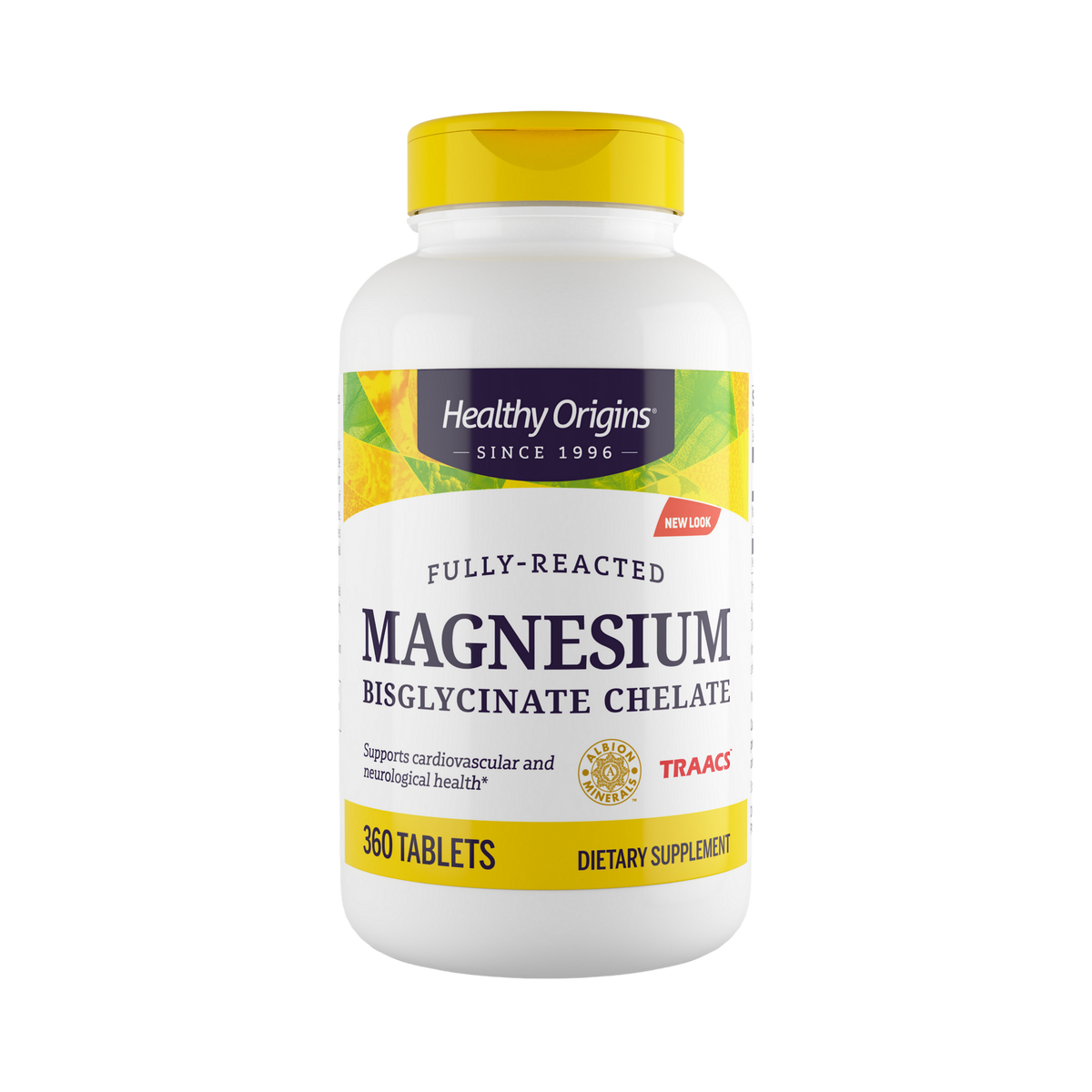 Healthy Origins, Magnesium Bisglycinate Chelate, Traacs, 360 Tabs