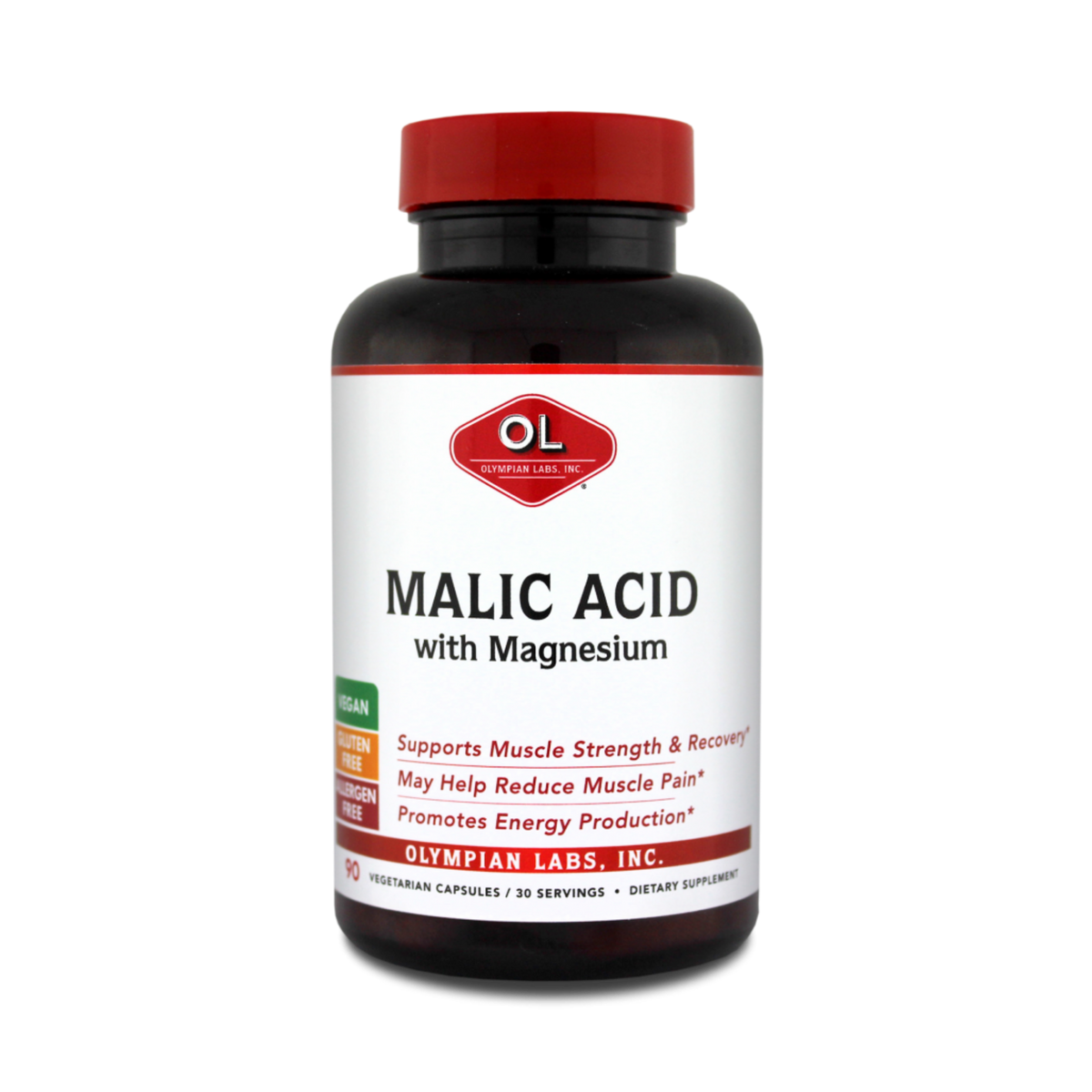 Olympian Labs, Malic Acid, 90 Capsules