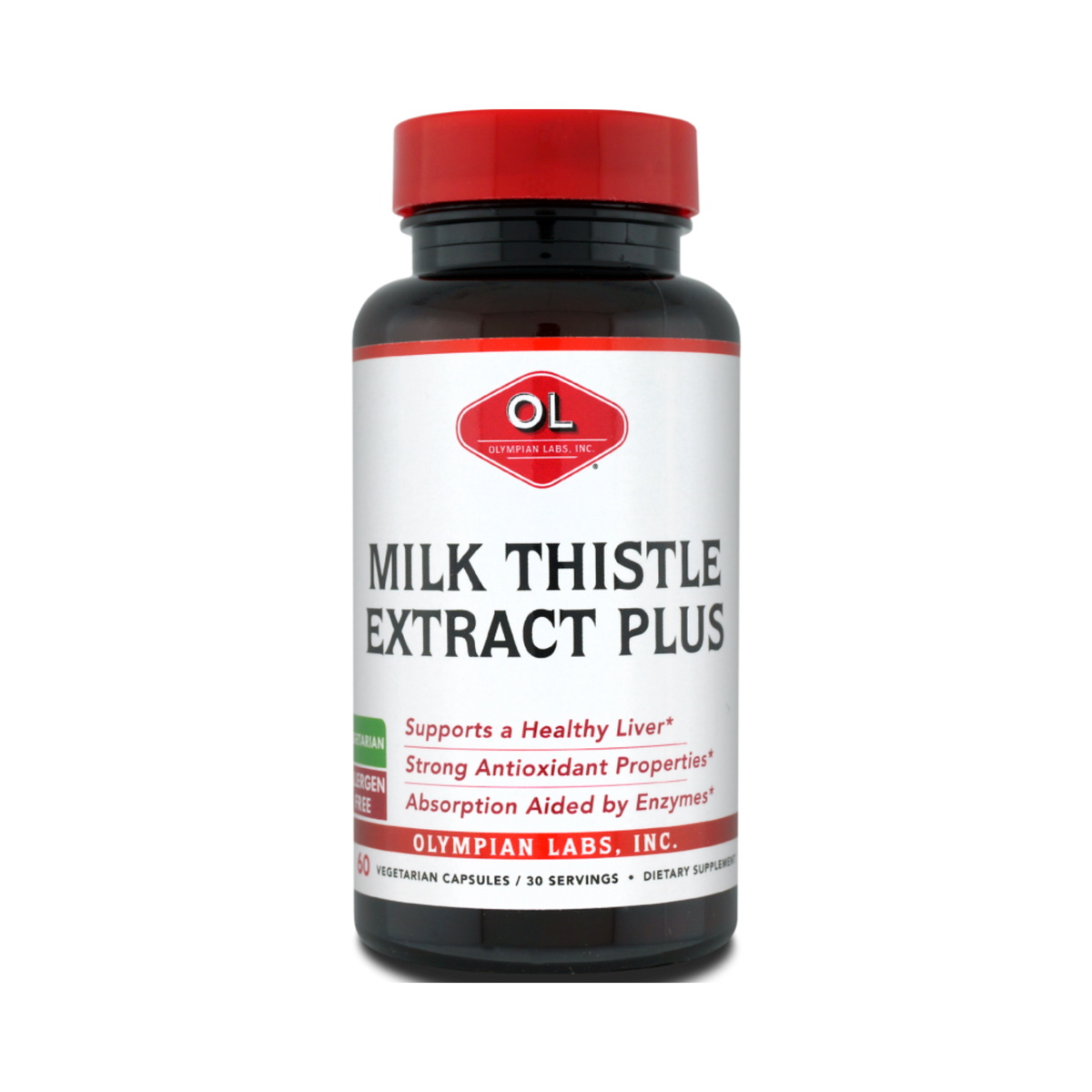 Olympian Labs, Milk Thistle Extract Plus, 200 Mg, 60 Capsules