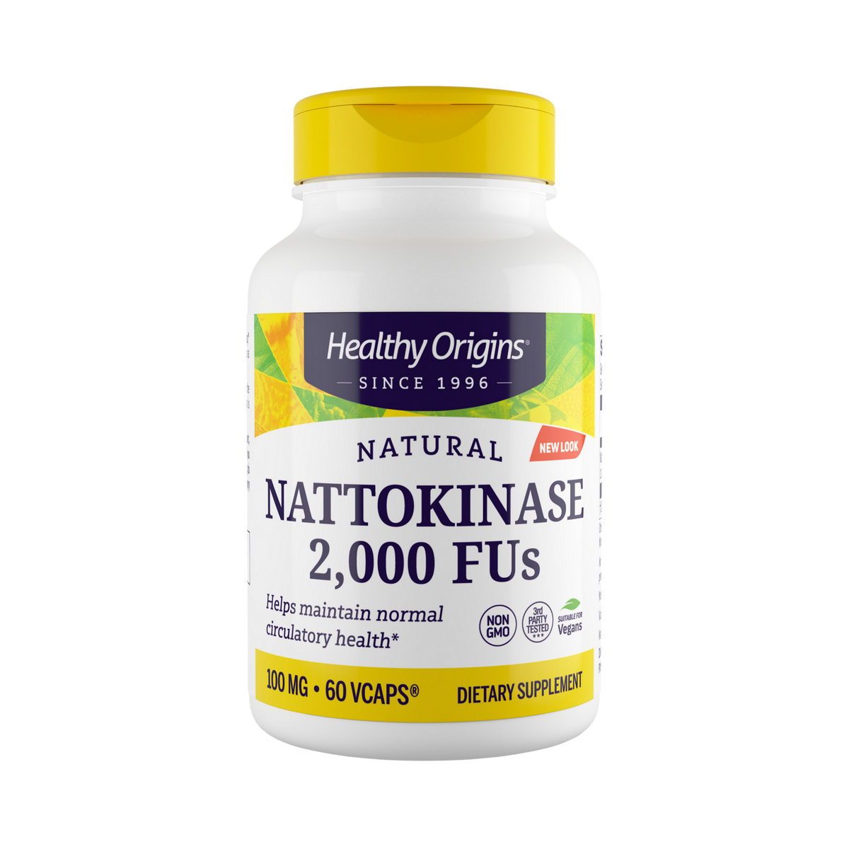 Healthy Origins, Nattokinase, 2000 FUS, 100 Mg, 60 VCaps