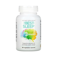 Natural Factors, 3 Brains, The Best-Sleep, 90 Vegetarian Capsules