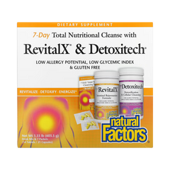 Natural Factors, 7-Day Total Nutritional Cleansing with RevitalX & Detoxitech, 1.33 lb (603.5 g)