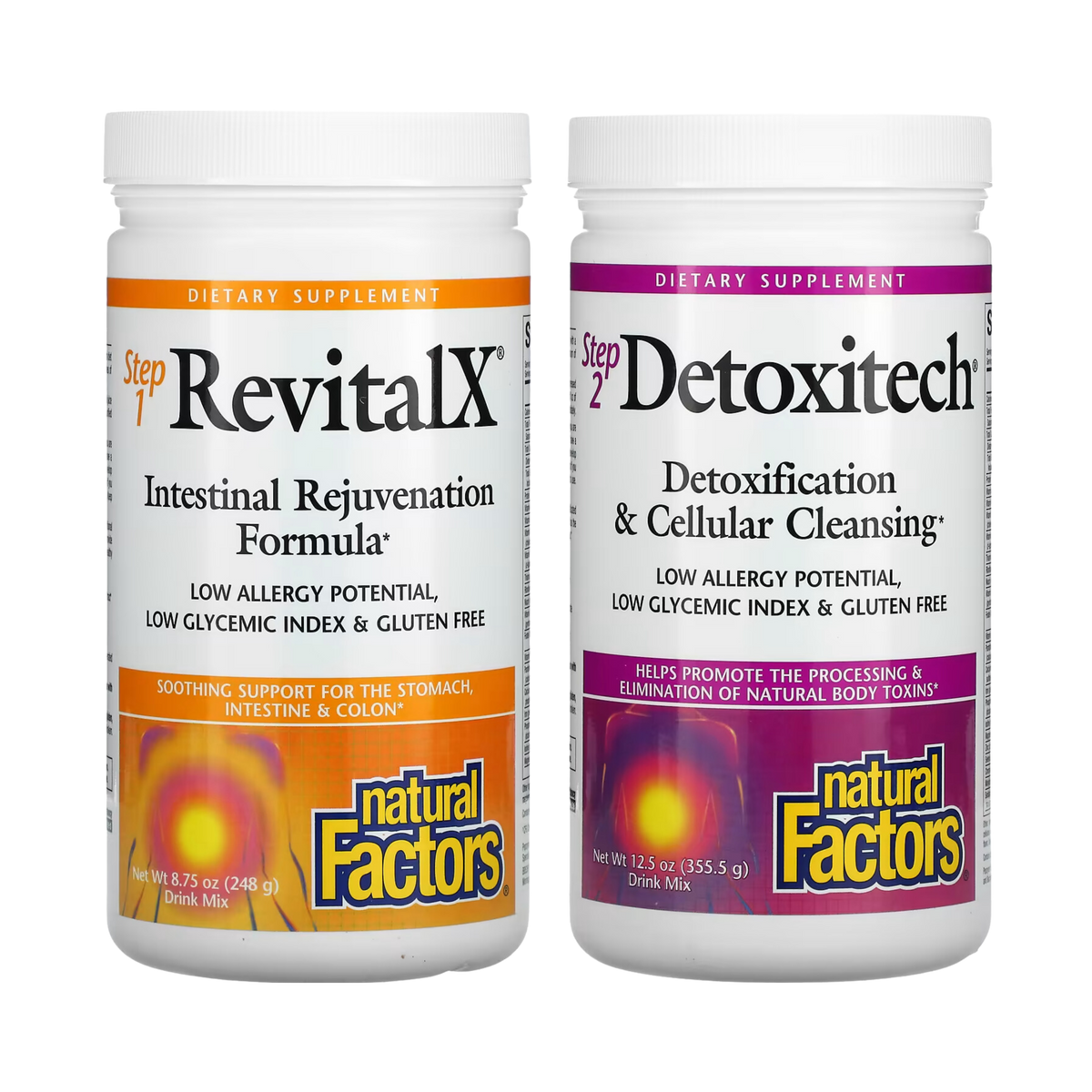 Natural Factors, 7-Day Total Nutritional Cleansing with RevitalX & Detoxitech, 1.33 lb (603.5 g)